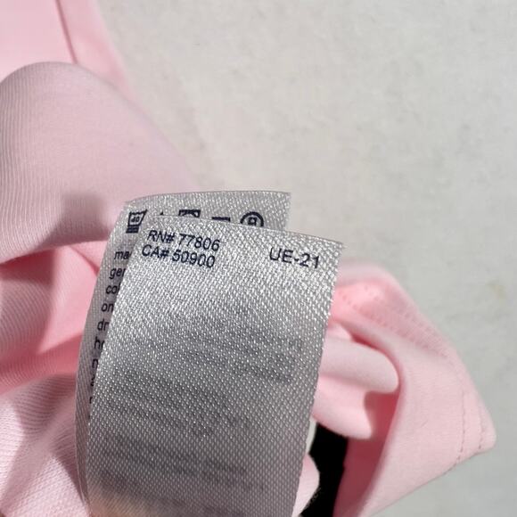 Tommy Hilfiger Henley Polo Shirt Men's XL Custom Fit Pink 100% Cotton - Picture 10 of 12